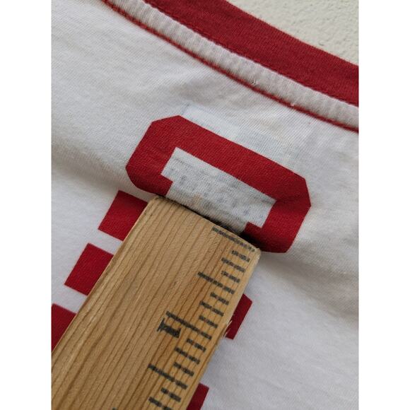 New Era Shirt St Louis Cardinals 3/4 Sleeve Red White Athleisure Sporty Sz XL - Picture 3 of 12